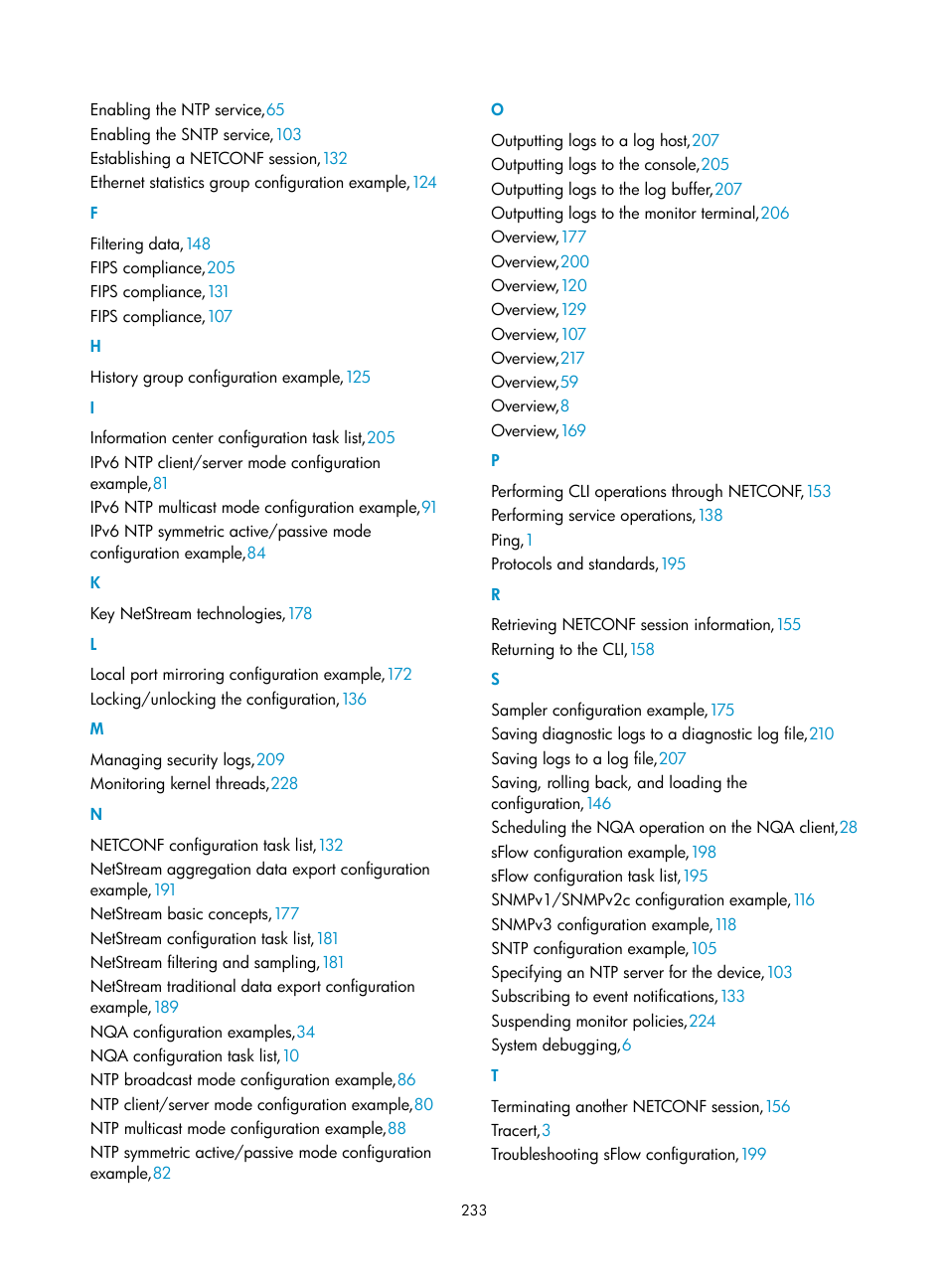 F h i k l m n o p r s t | H3C Technologies H3C MSR 5600 User Manual | Page 246 / 247