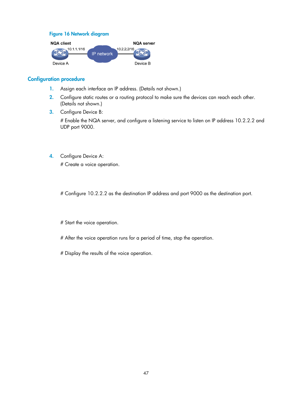 Configuration procedure | H3C Technologies H3C MSR 5600 User Manual | Page 60 / 247