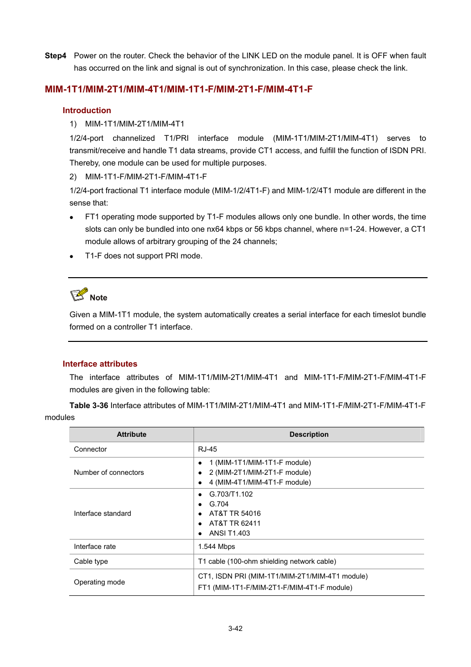 Introduction, Interface attributes | H3C Technologies H3C MSR 50 User Manual | Page 146 / 308