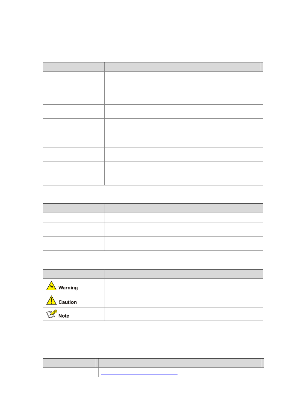 Conventions, Command conventions, Gui conventions | Symbols, About the h3c msr series routers documentation set, About the h3c msr series routers, Documentation set | H3C Technologies H3C MSR 50 User Manual | Page 4 / 308