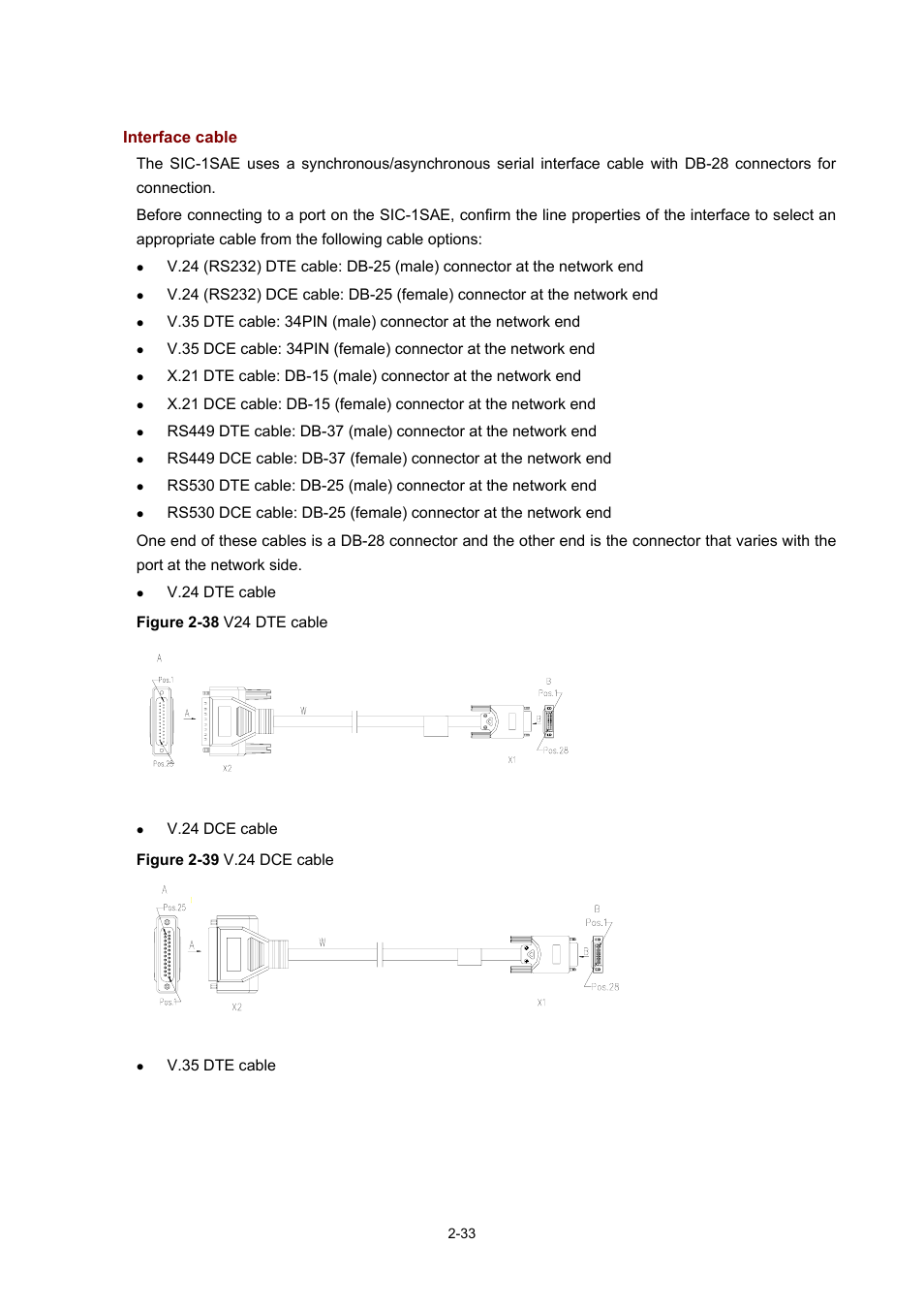 Interface cable | H3C Technologies H3C MSR 50 User Manual | Page 53 / 308