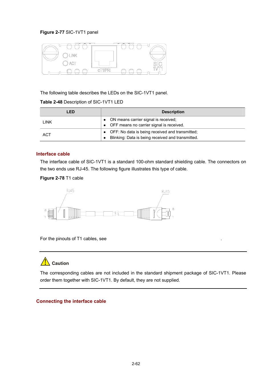 Interface cable, Connecting the interface cable | H3C Technologies H3C MSR 50 User Manual | Page 82 / 308