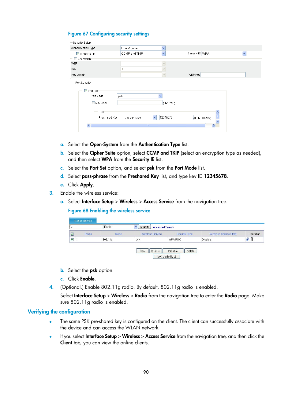 Verifying the configuration | H3C Technologies H3C MSR 50 User Manual | Page 111 / 877