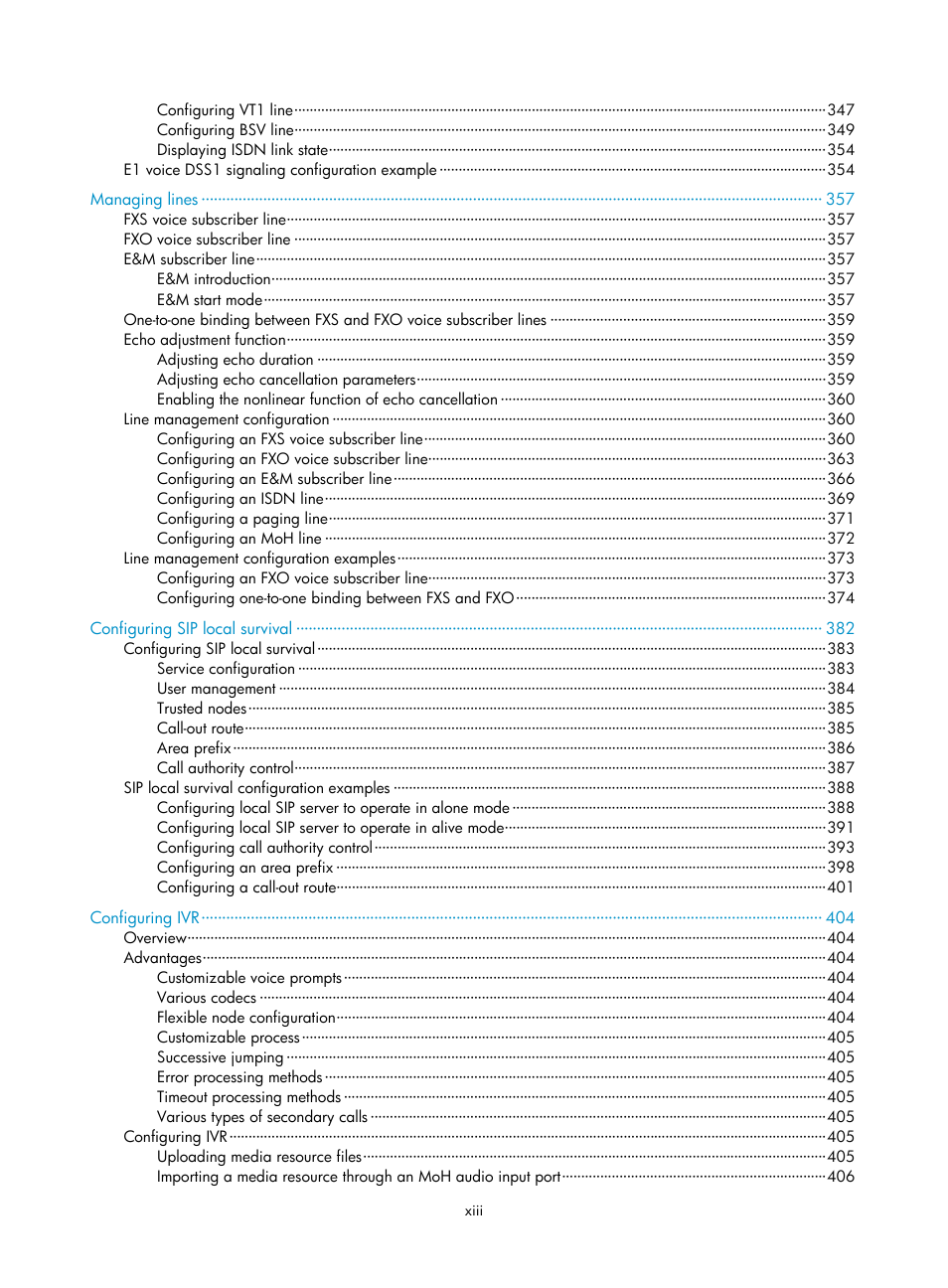 H3C Technologies H3C MSR 50 User Manual | Page 19 / 877