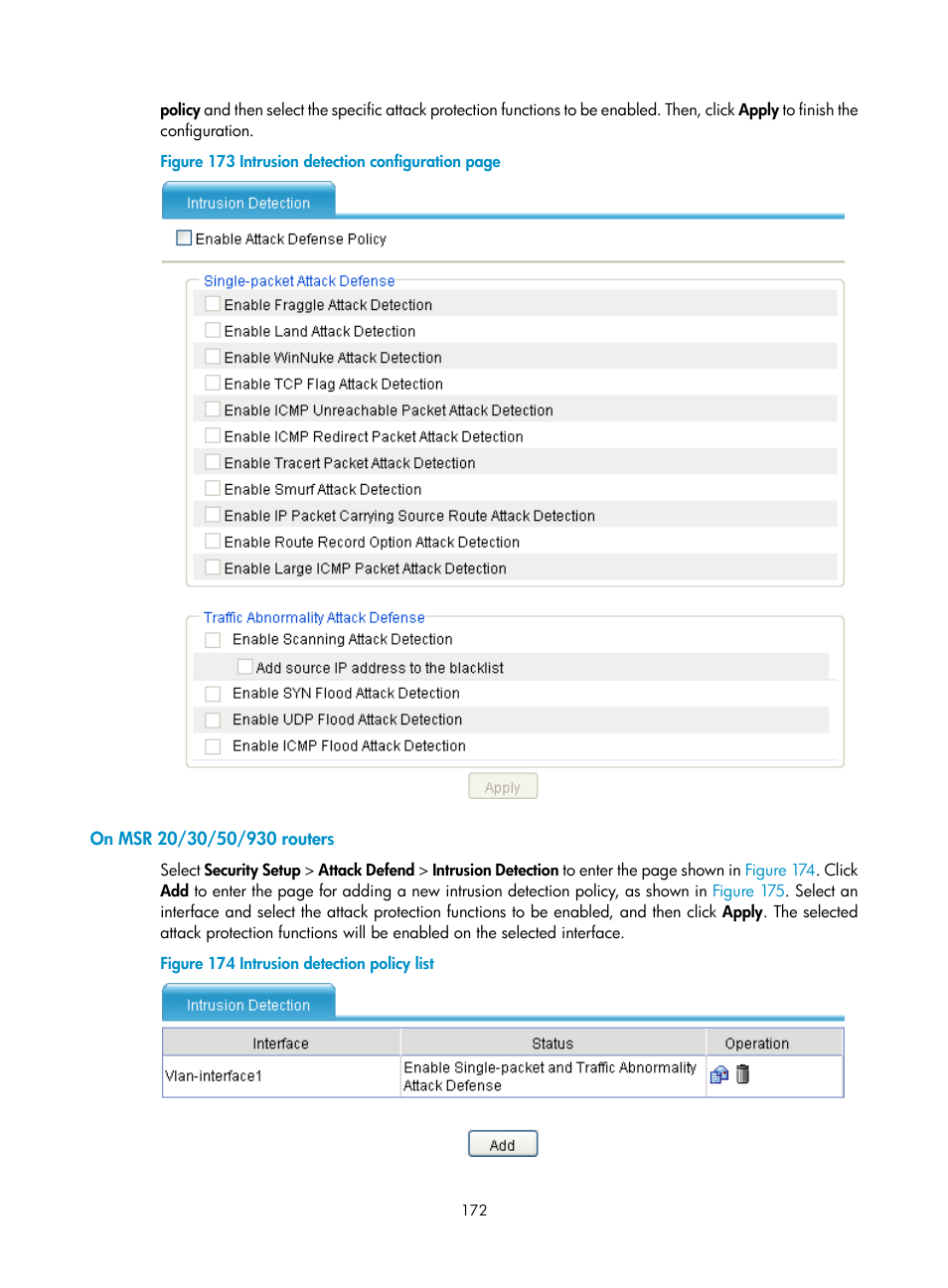 On msr 20/30/50/930 routers | H3C Technologies H3C MSR 50 User Manual | Page 193 / 877