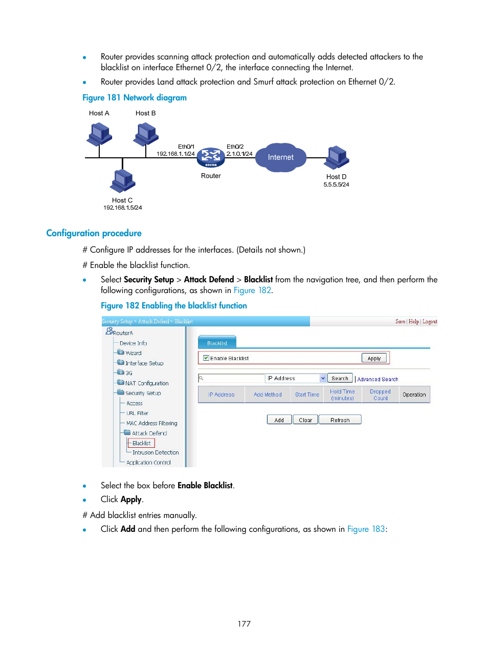 Configuration procedure | H3C Technologies H3C MSR 50 User Manual | Page 198 / 877