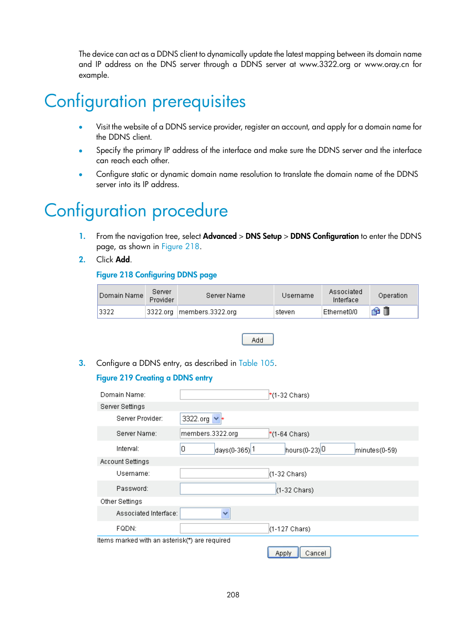 Configuration prerequisites, Configuration procedure | H3C Technologies H3C MSR 50 User Manual | Page 229 / 877