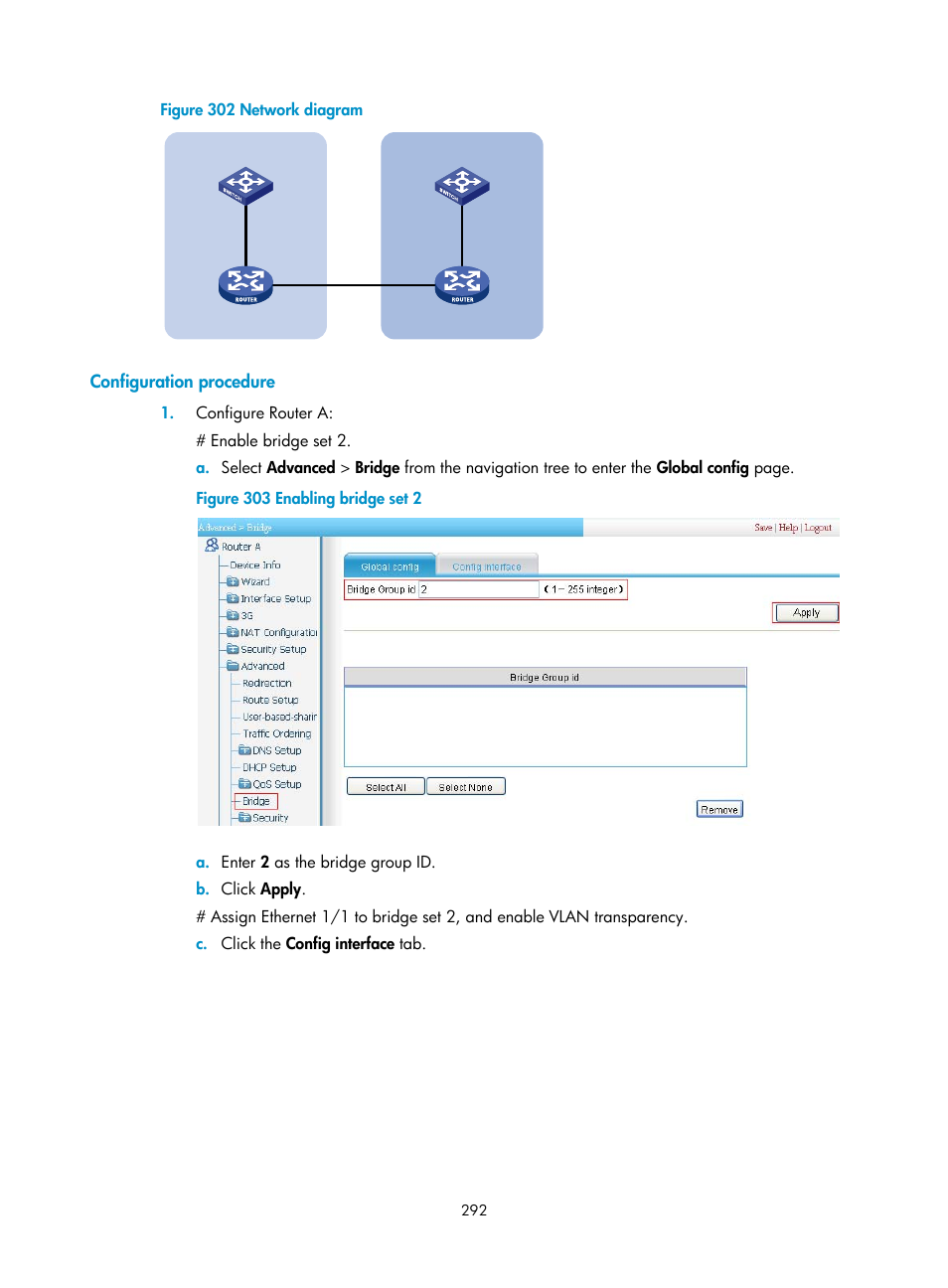 Configuration procedure | H3C Technologies H3C MSR 50 User Manual | Page 313 / 877