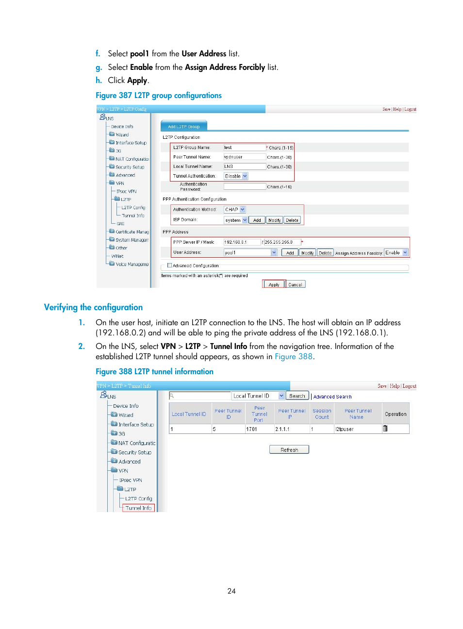 Verifying the configuration, Figure 387 | H3C Technologies H3C MSR 50 User Manual | Page 409 / 877