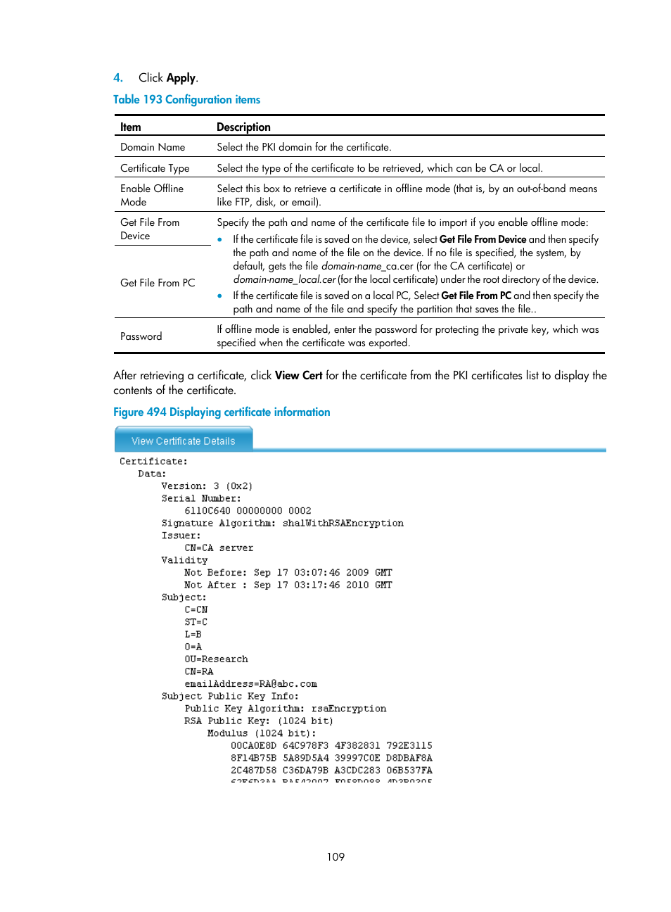 H3C Technologies H3C MSR 50 User Manual | Page 494 / 877