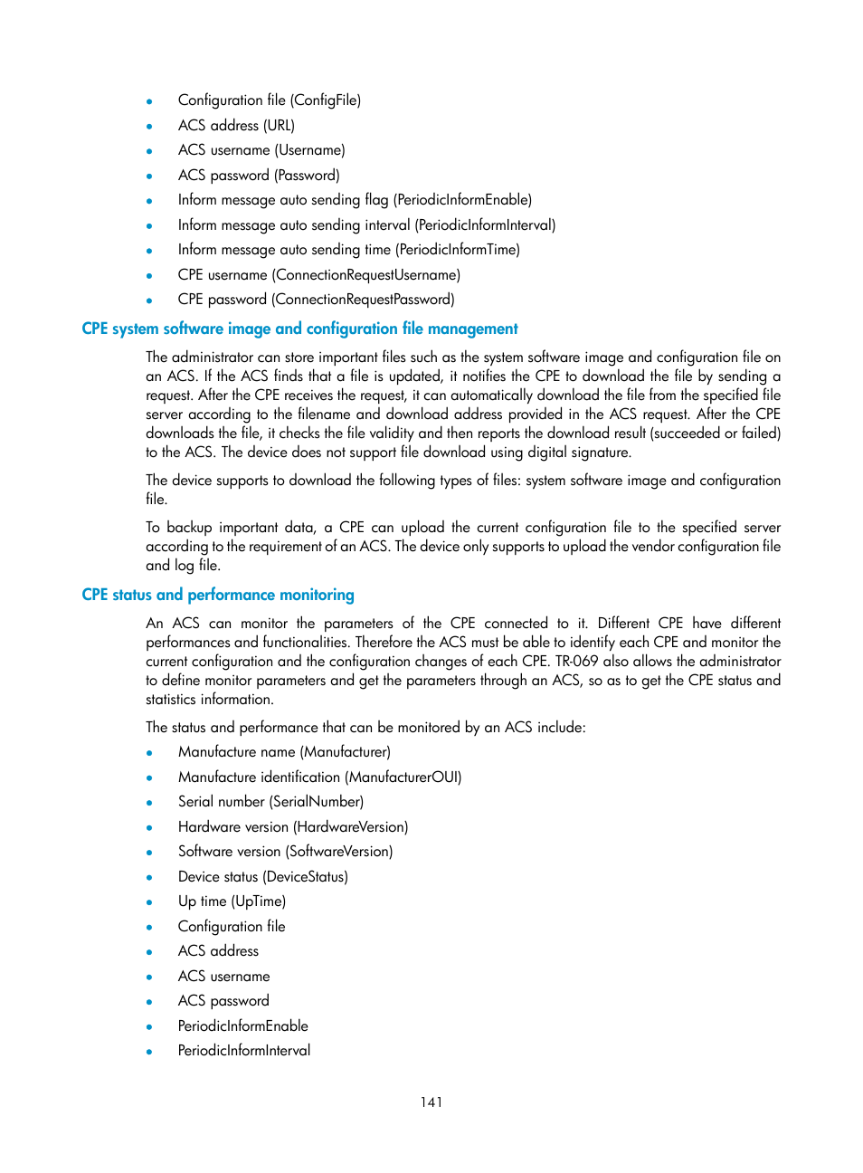 Cpe status and performance monitoring | H3C Technologies H3C MSR 50 User Manual | Page 526 / 877