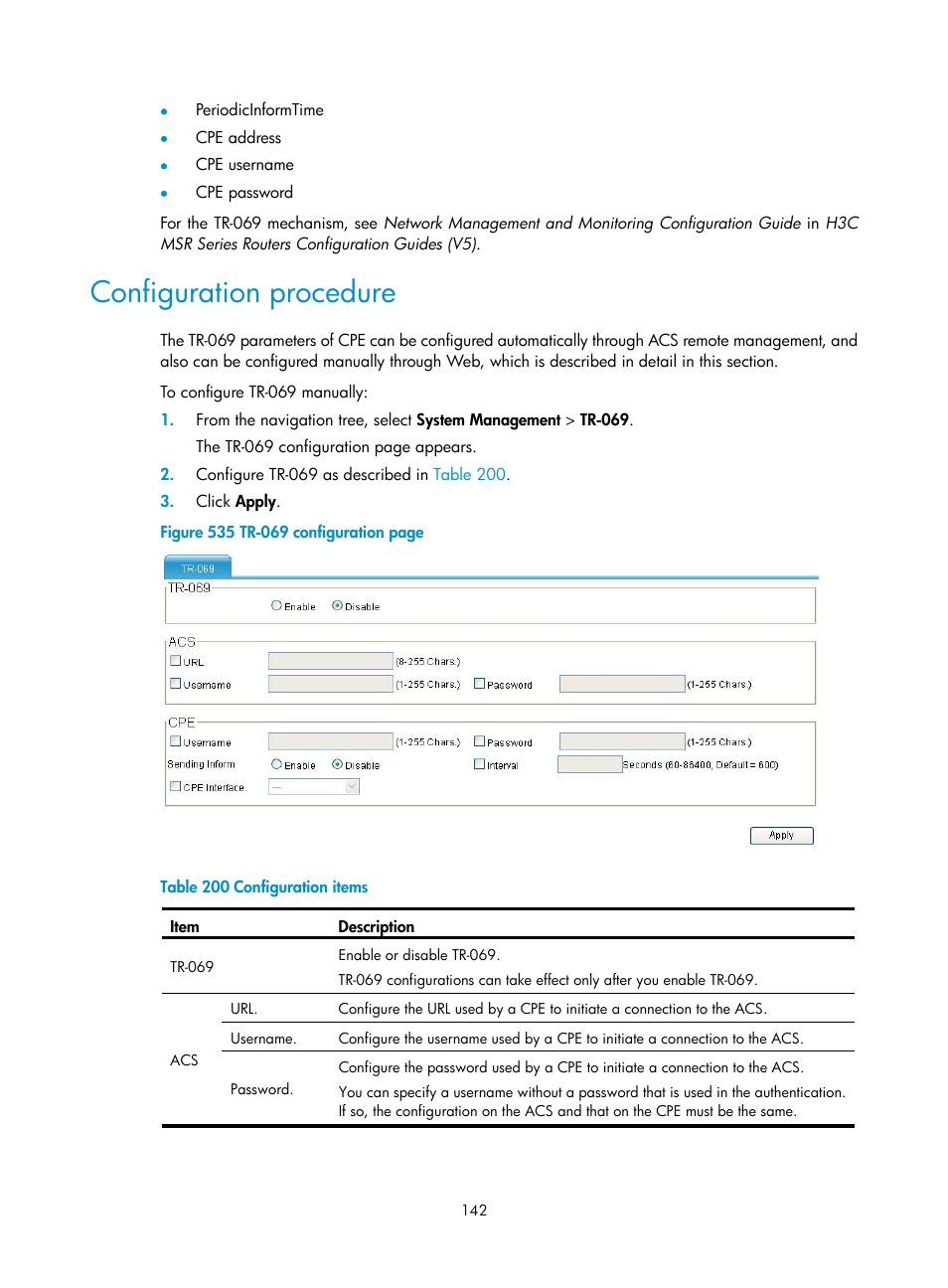 Configuration procedure | H3C Technologies H3C MSR 50 User Manual | Page 527 / 877