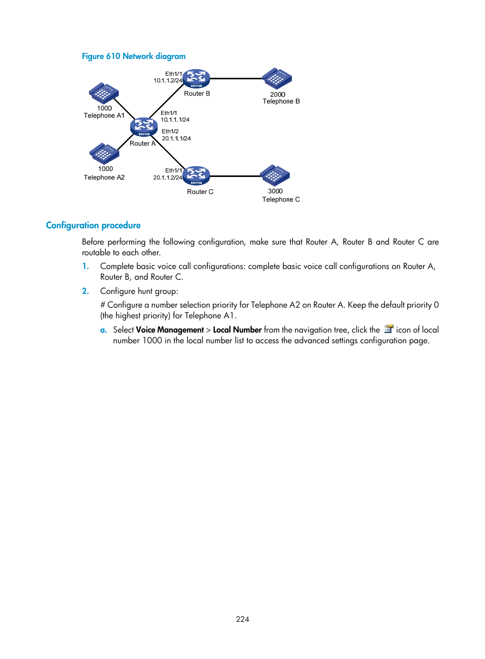 Configuration procedure | H3C Technologies H3C MSR 50 User Manual | Page 609 / 877