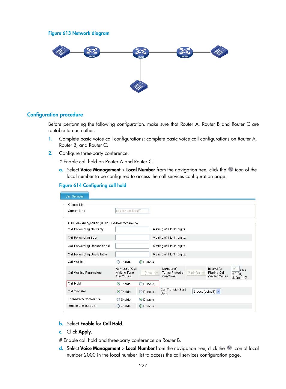 Configuration procedure | H3C Technologies H3C MSR 50 User Manual | Page 612 / 877