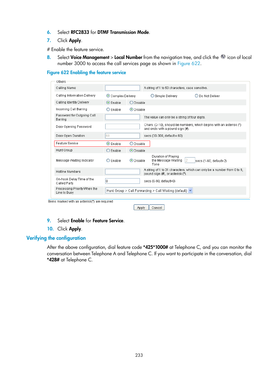 Verifying the configuration | H3C Technologies H3C MSR 50 User Manual | Page 618 / 877