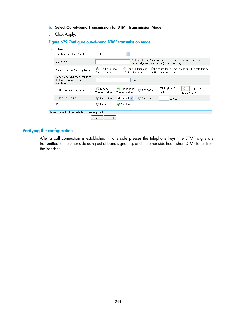 Verifying the configuration | H3C Technologies H3C MSR 50 User Manual | Page 629 / 877