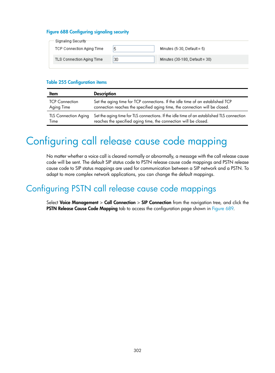 Configuring call release cause code mapping, Configuring pstn call release cause code mappings | H3C Technologies H3C MSR 50 User Manual | Page 687 / 877