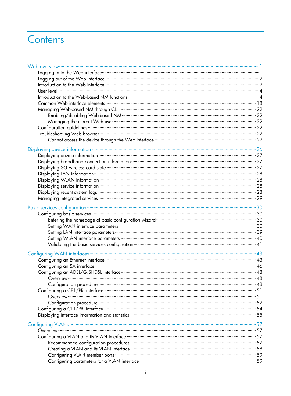 H3C Technologies H3C MSR 50 User Manual | Page 7 / 877