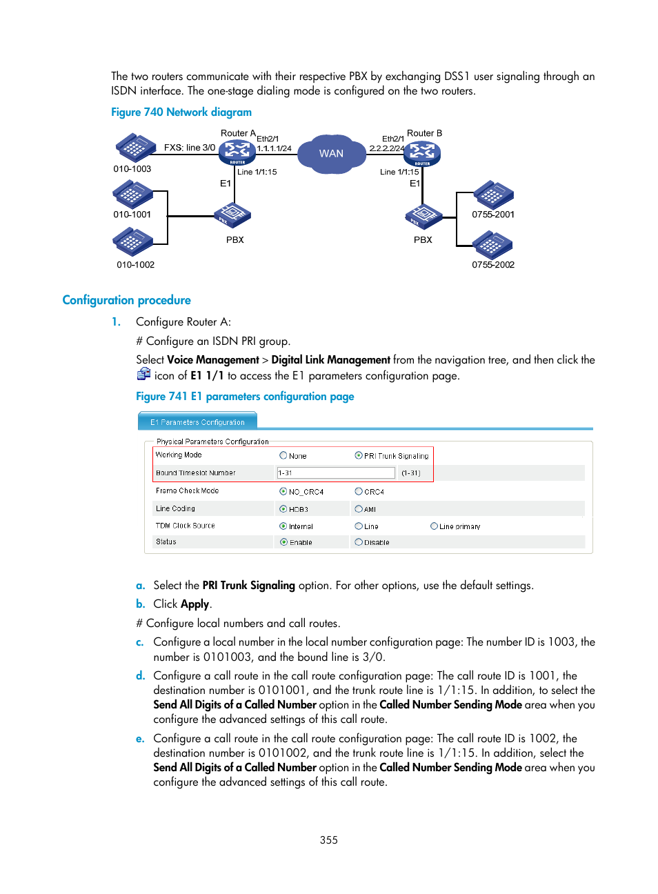 Configuration procedure, N in, Figure 740 | H3C Technologies H3C MSR 50 User Manual | Page 740 / 877