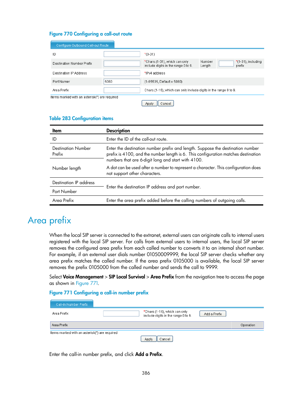 Area prefix, Figure 770 | H3C Technologies H3C MSR 50 User Manual | Page 771 / 877