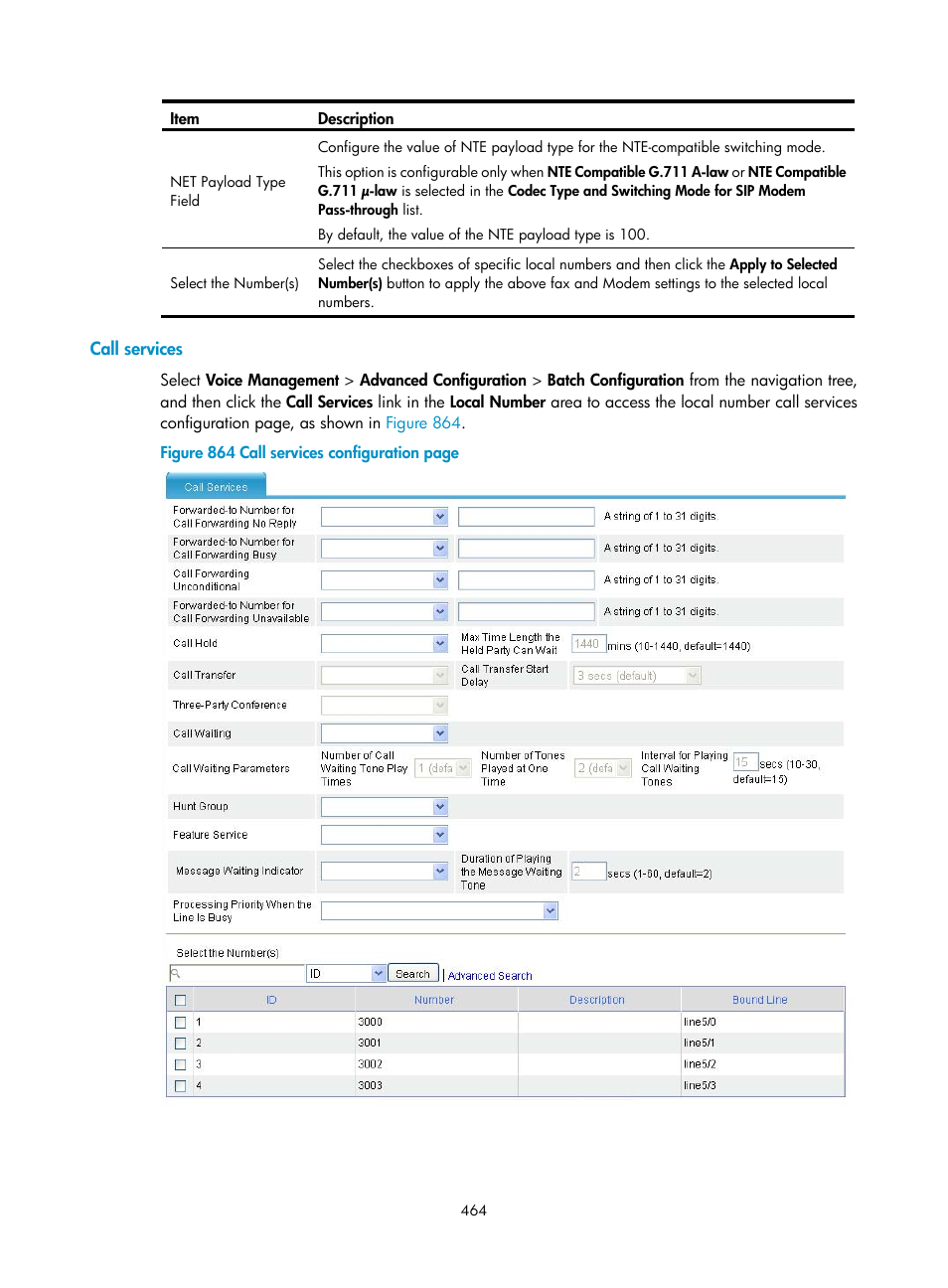 Call services | H3C Technologies H3C MSR 50 User Manual | Page 849 / 877