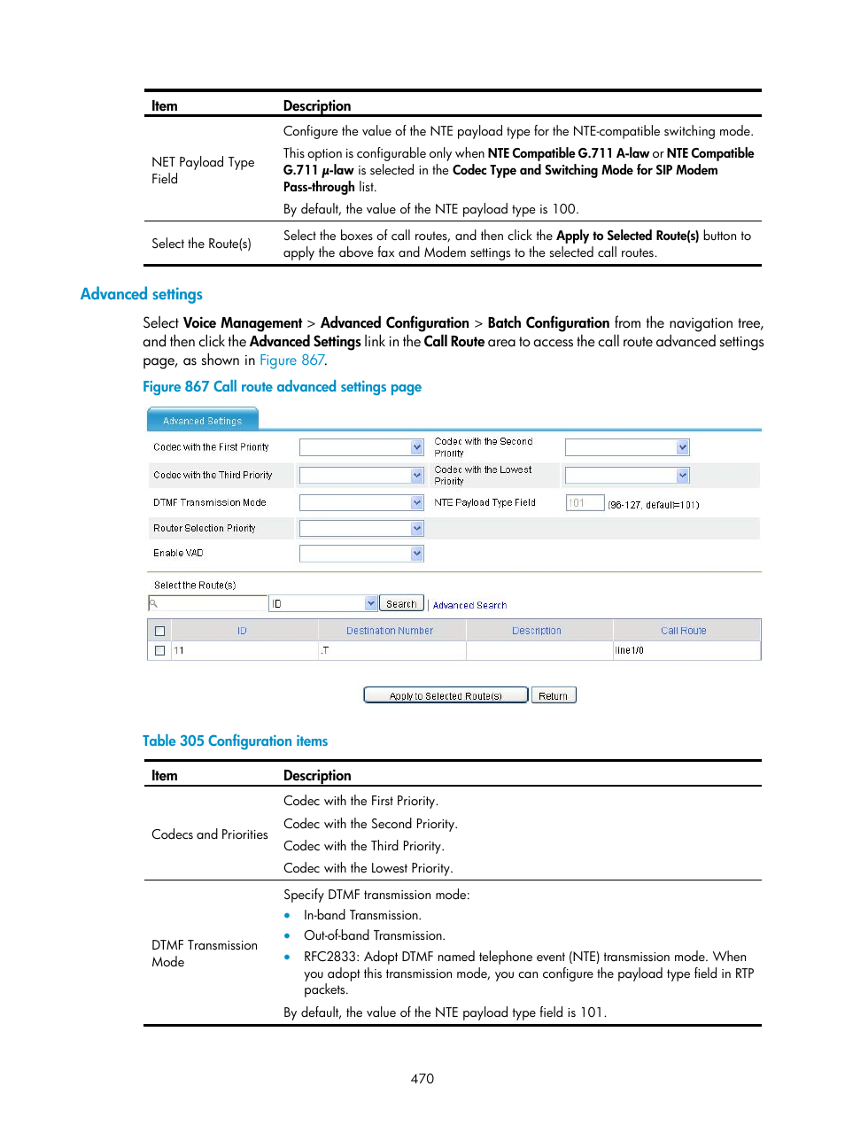 Advanced settings | H3C Technologies H3C MSR 50 User Manual | Page 855 / 877