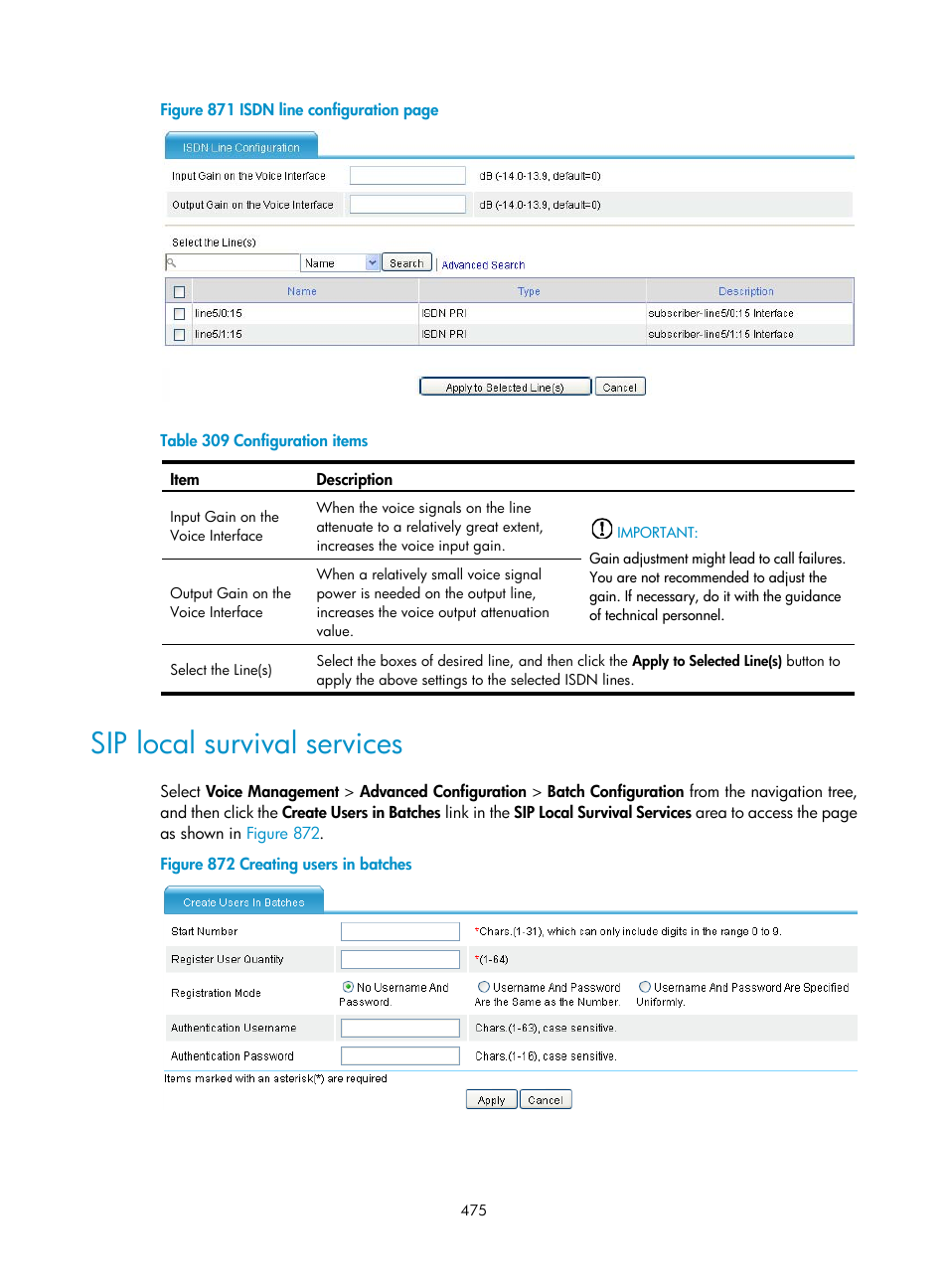 Sip local survival services, N in, Figure 871 | H3C Technologies H3C MSR 50 User Manual | Page 860 / 877