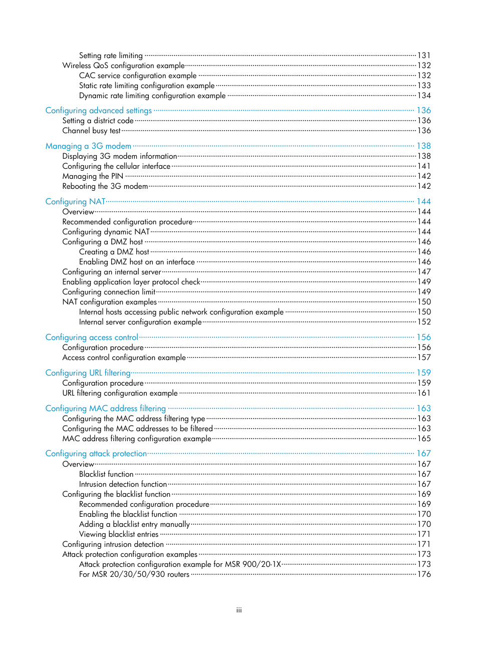 H3C Technologies H3C MSR 50 User Manual | Page 9 / 877