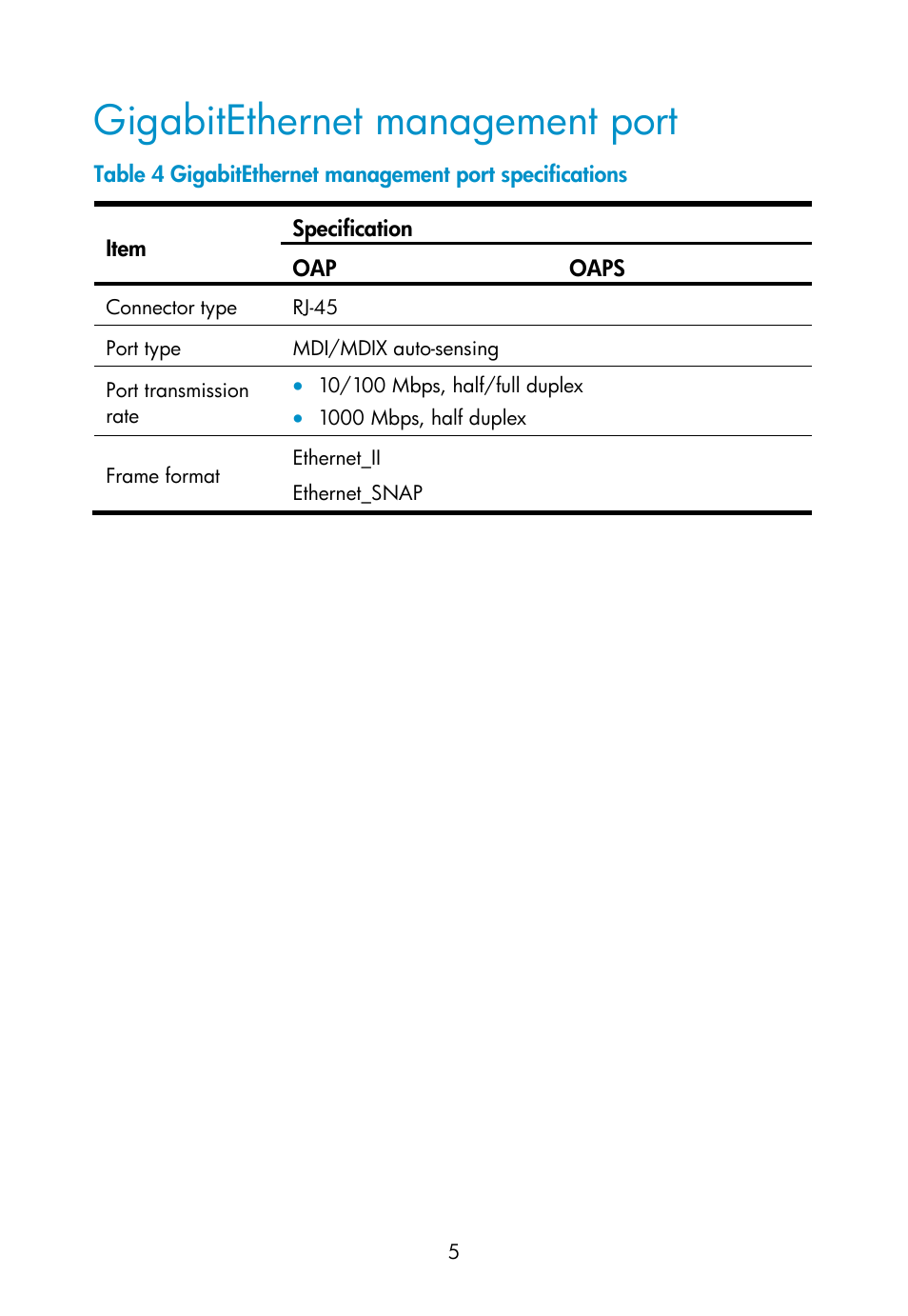 Gigabitethernet management port | H3C Technologies H3C MSR 50 User Manual | Page 11 / 16