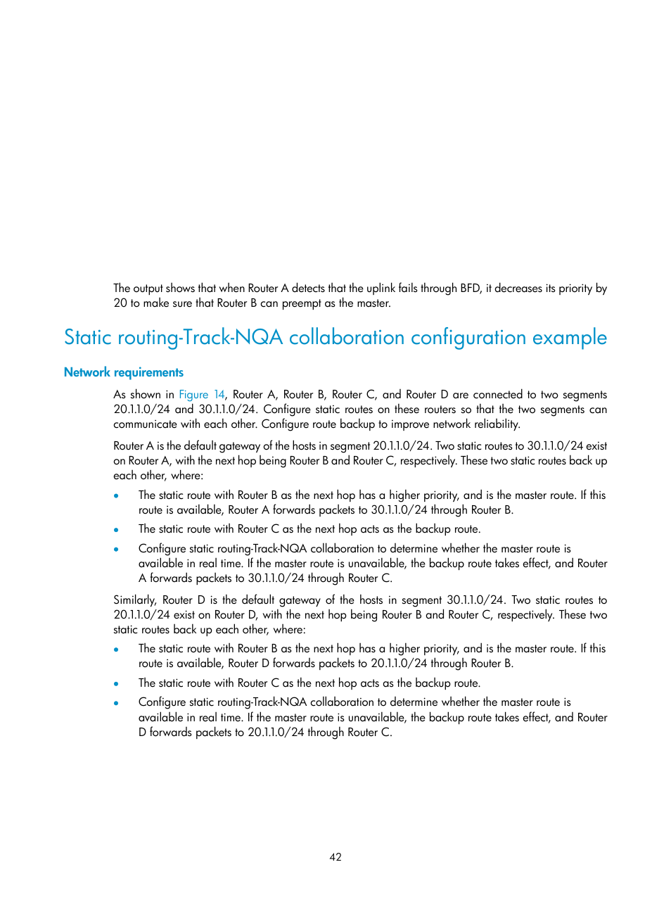 Network requirements | H3C Technologies H3C MSR 50 User Manual | Page 50 / 124