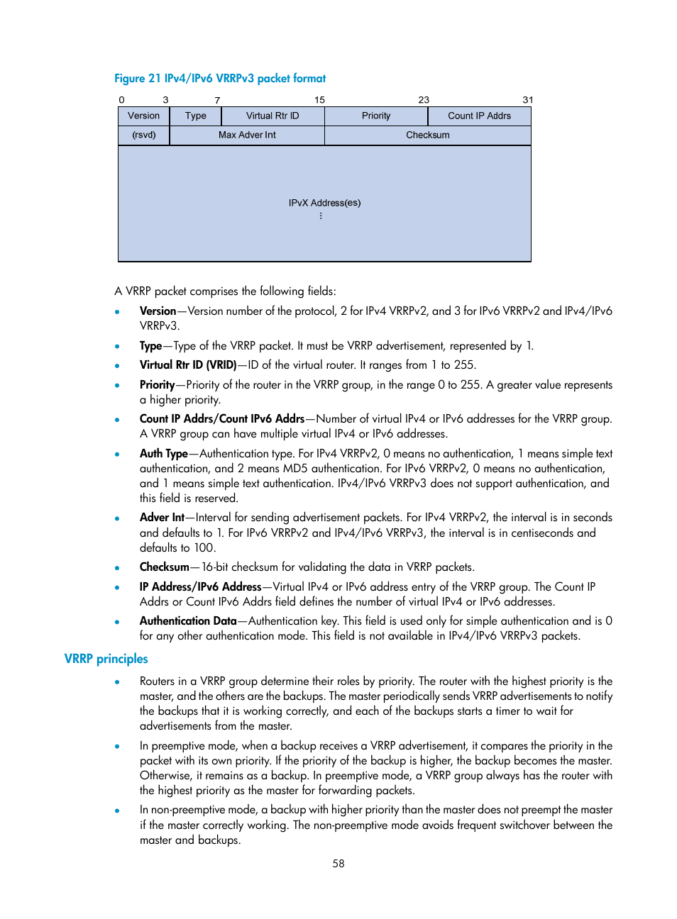 Vrrp principles, Figure 21 | H3C Technologies H3C MSR 50 User Manual | Page 66 / 124