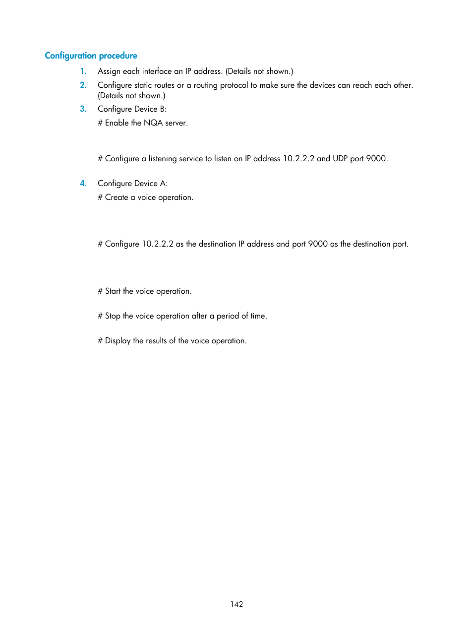 Configuration procedure | H3C Technologies H3C MSR 50 User Manual | Page 155 / 239