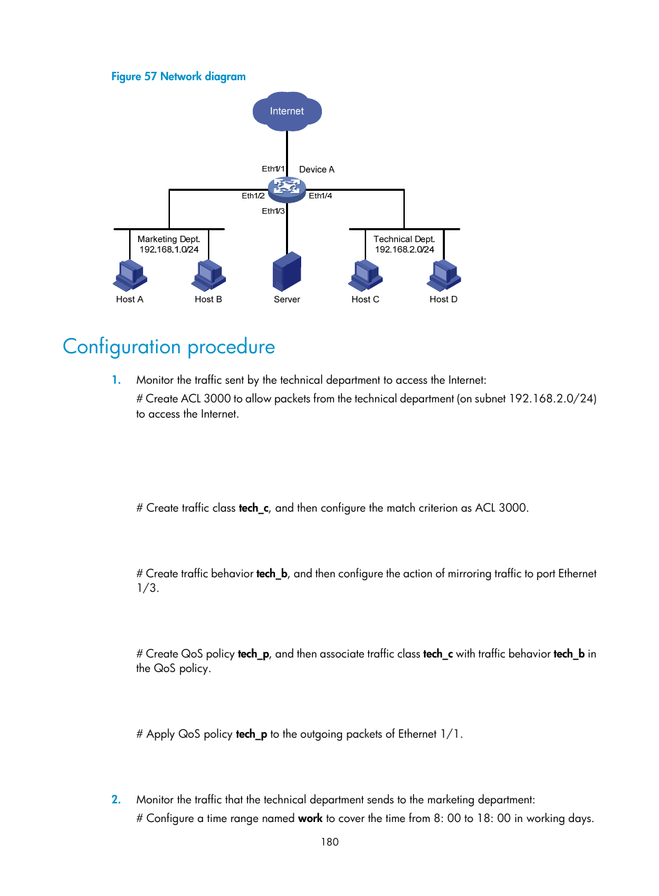 Configuration procedure | H3C Technologies H3C MSR 50 User Manual | Page 193 / 239