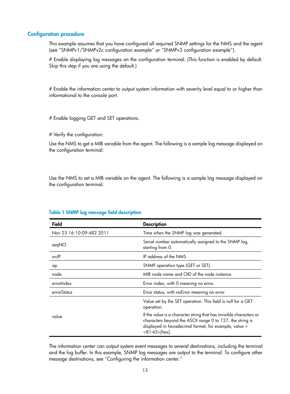Configuration procedure | H3C Technologies H3C MSR 50 User Manual | Page 26 / 239
