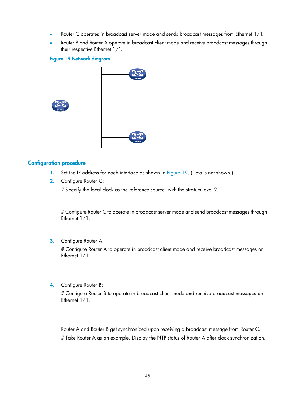 Configuration procedure | H3C Technologies H3C MSR 50 User Manual | Page 58 / 239