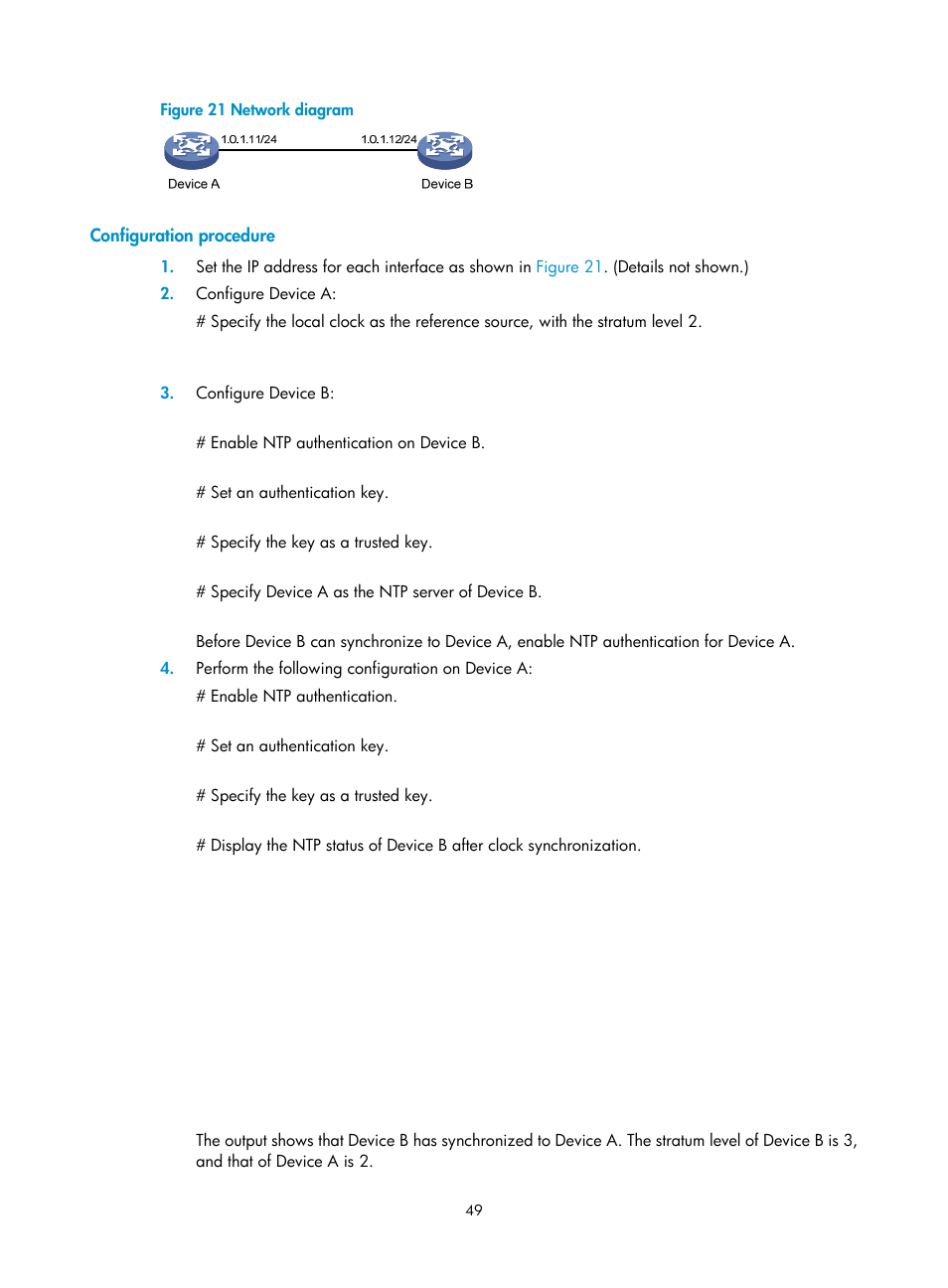Configuration procedure | H3C Technologies H3C MSR 50 User Manual | Page 62 / 239