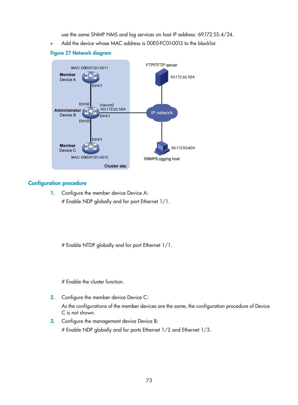 Configuration procedure | H3C Technologies H3C MSR 50 User Manual | Page 86 / 239