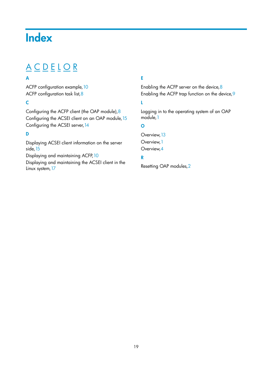 Index | H3C Technologies H3C MSR 50 User Manual | Page 26 / 26