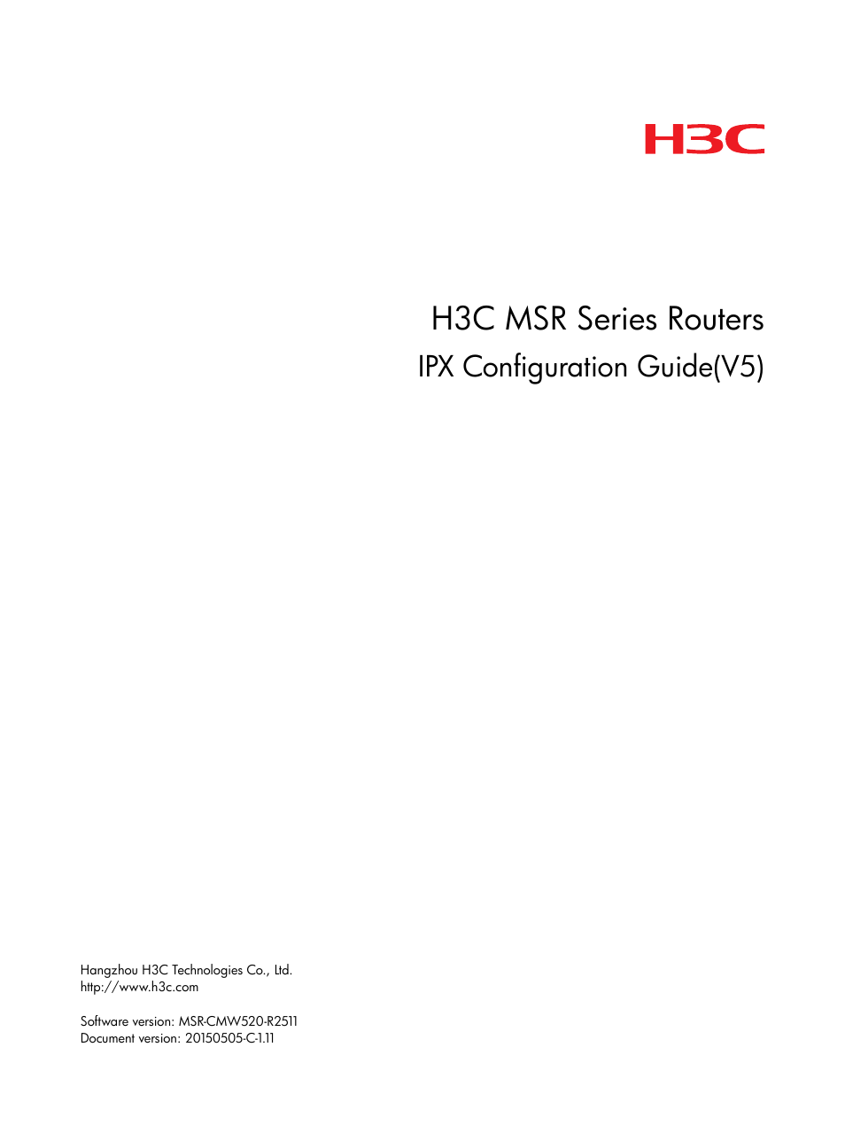 H3C Technologies H3C MSR 50 User Manual | 22 pages