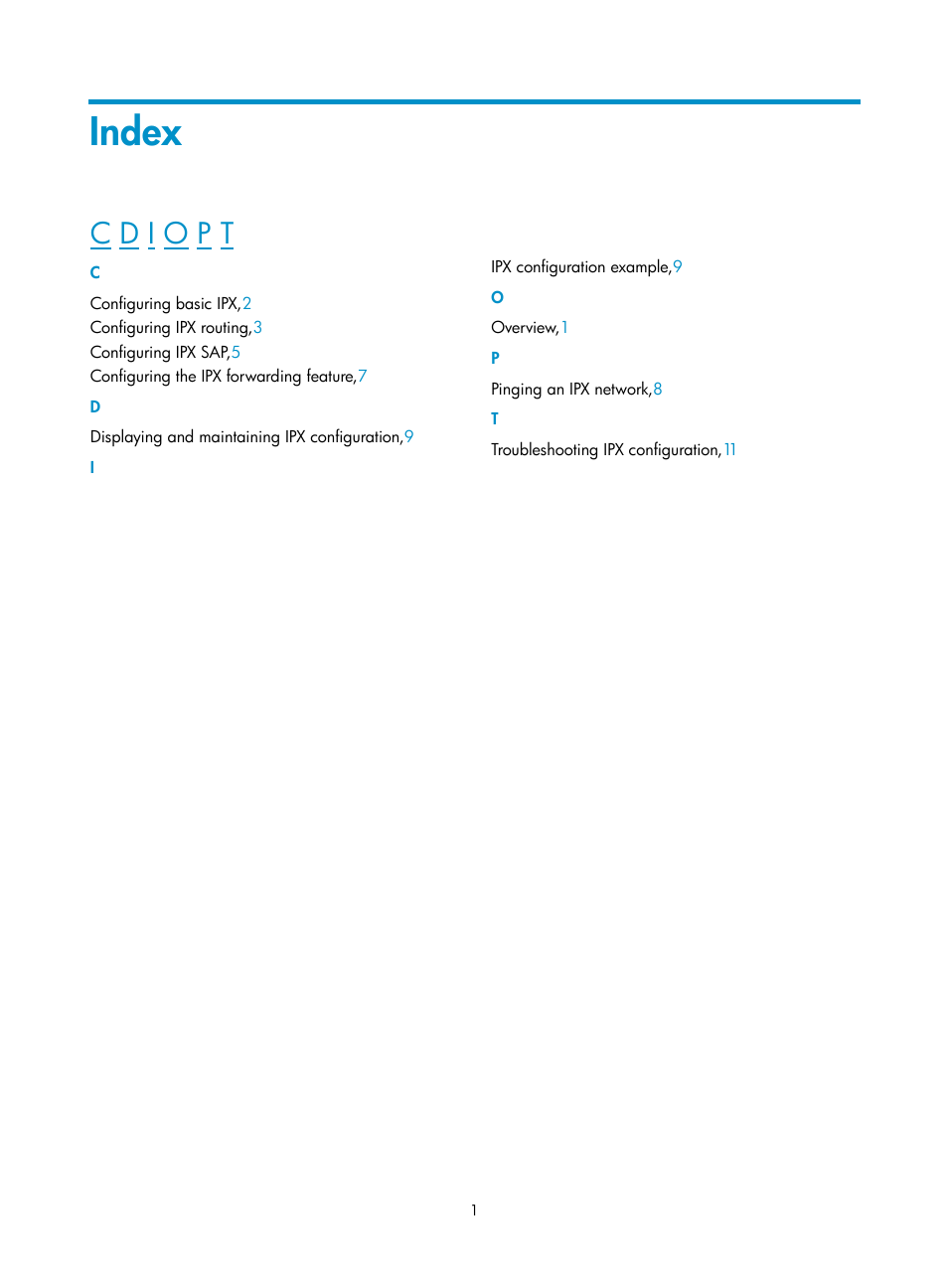 Index | H3C Technologies H3C MSR 50 User Manual | Page 22 / 22