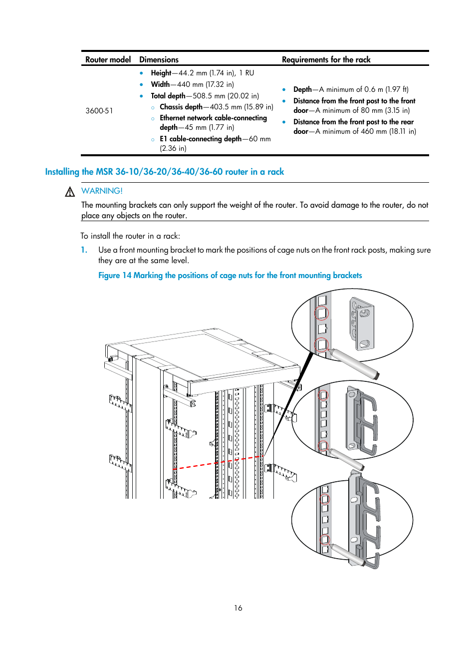 H3C Technologies H3C MSR 3600 User Manual | Page 24 / 95