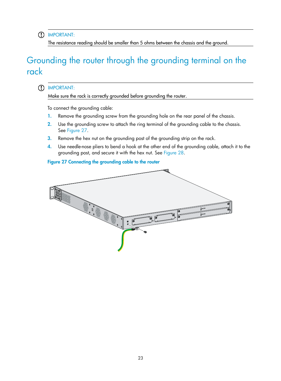 H3C Technologies H3C MSR 3600 User Manual | Page 31 / 95