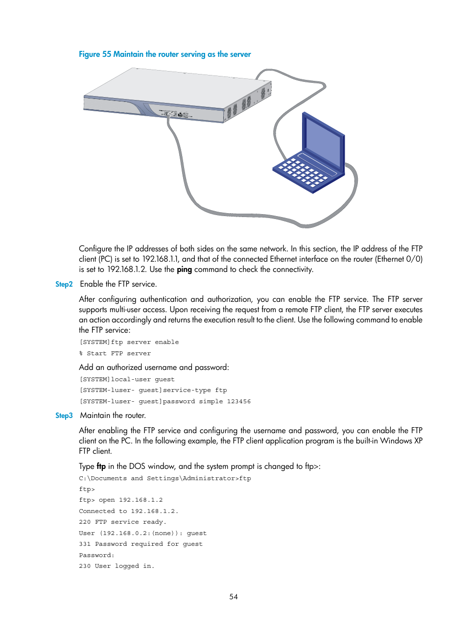H3C Technologies H3C MSR 30 User Manual | Page 62 / 99