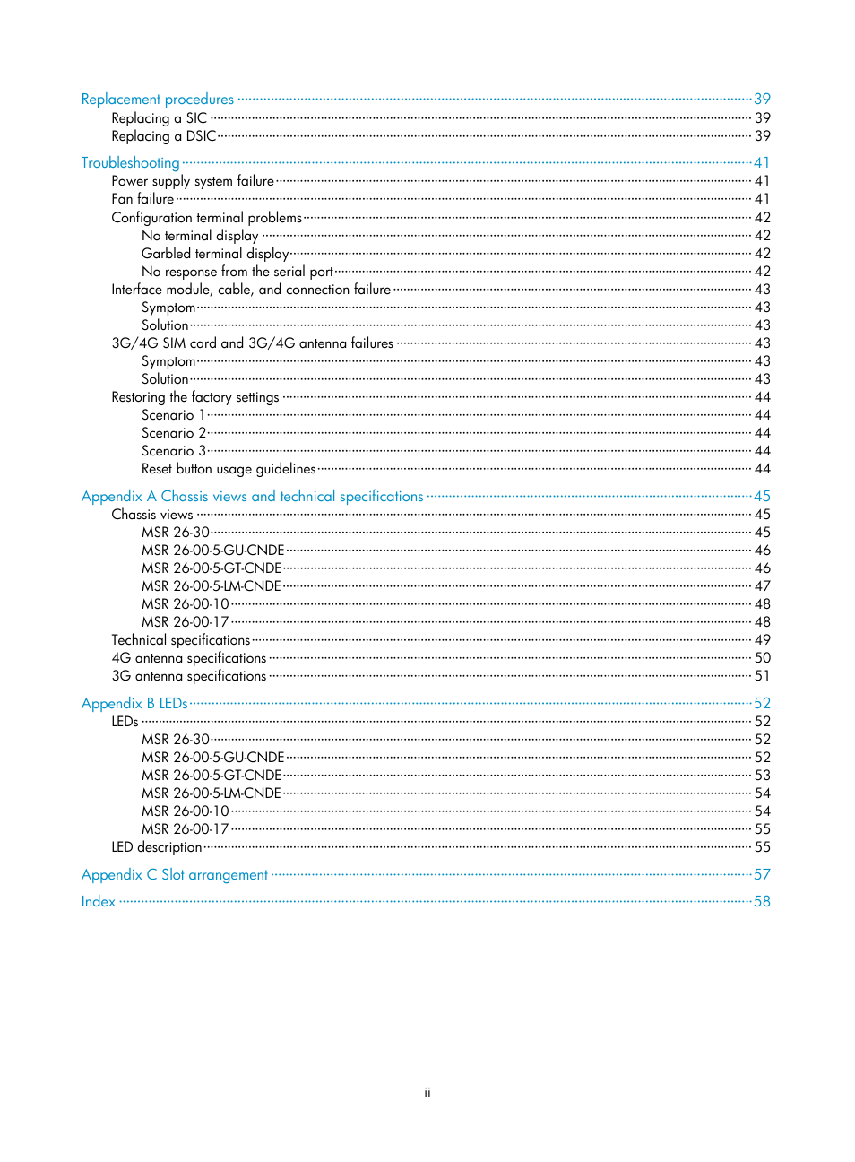 H3C Technologies H3C MSR 2600 User Manual | Page 7 / 65