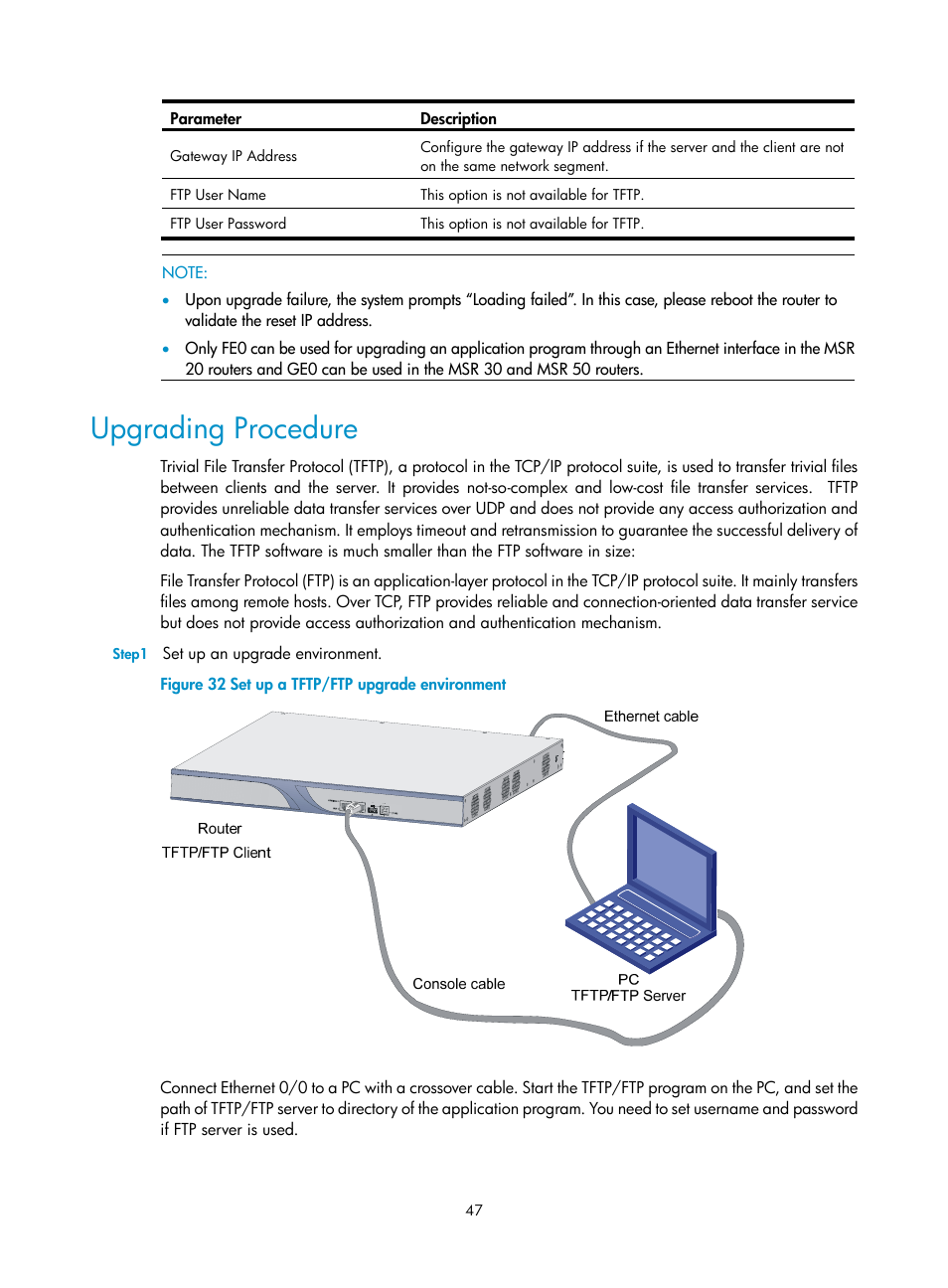 Upgrading procedure | H3C Technologies H3C MSR 20-2X[40] User Manual | Page 54 / 77