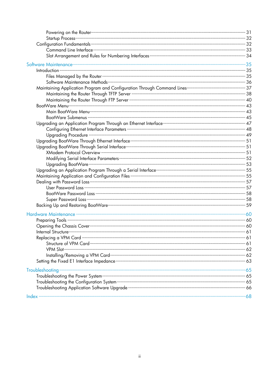 H3C Technologies H3C MSR 20-1X User Manual | Page 7 / 75