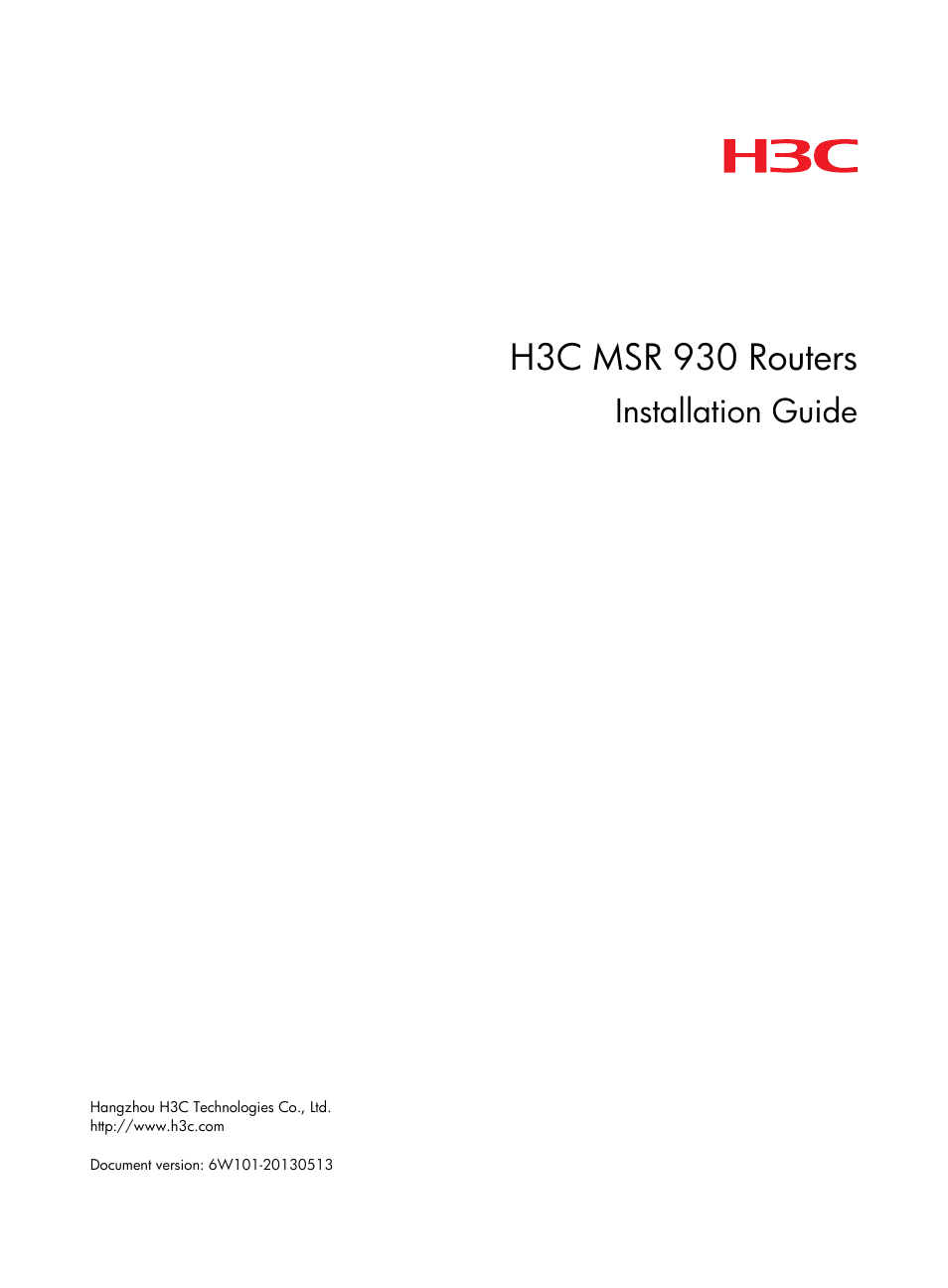 H3C Technologies H3C MSR 930 User Manual | 42 pages