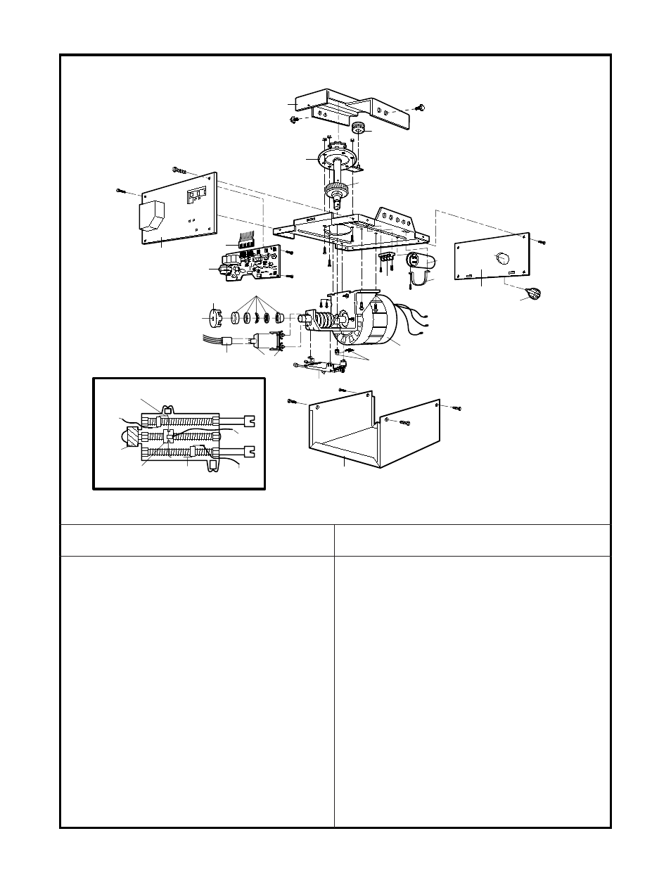 Opener assembly parts, Repair parts | Chamberlain CSO 1/2HP User Manual | Page 33 / 36