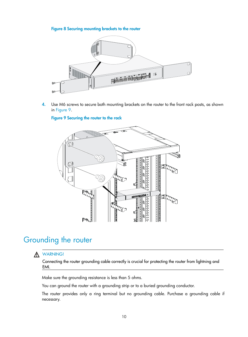 Grounding the router | H3C Technologies H3C MSR 800 User Manual | Page 17 / 41