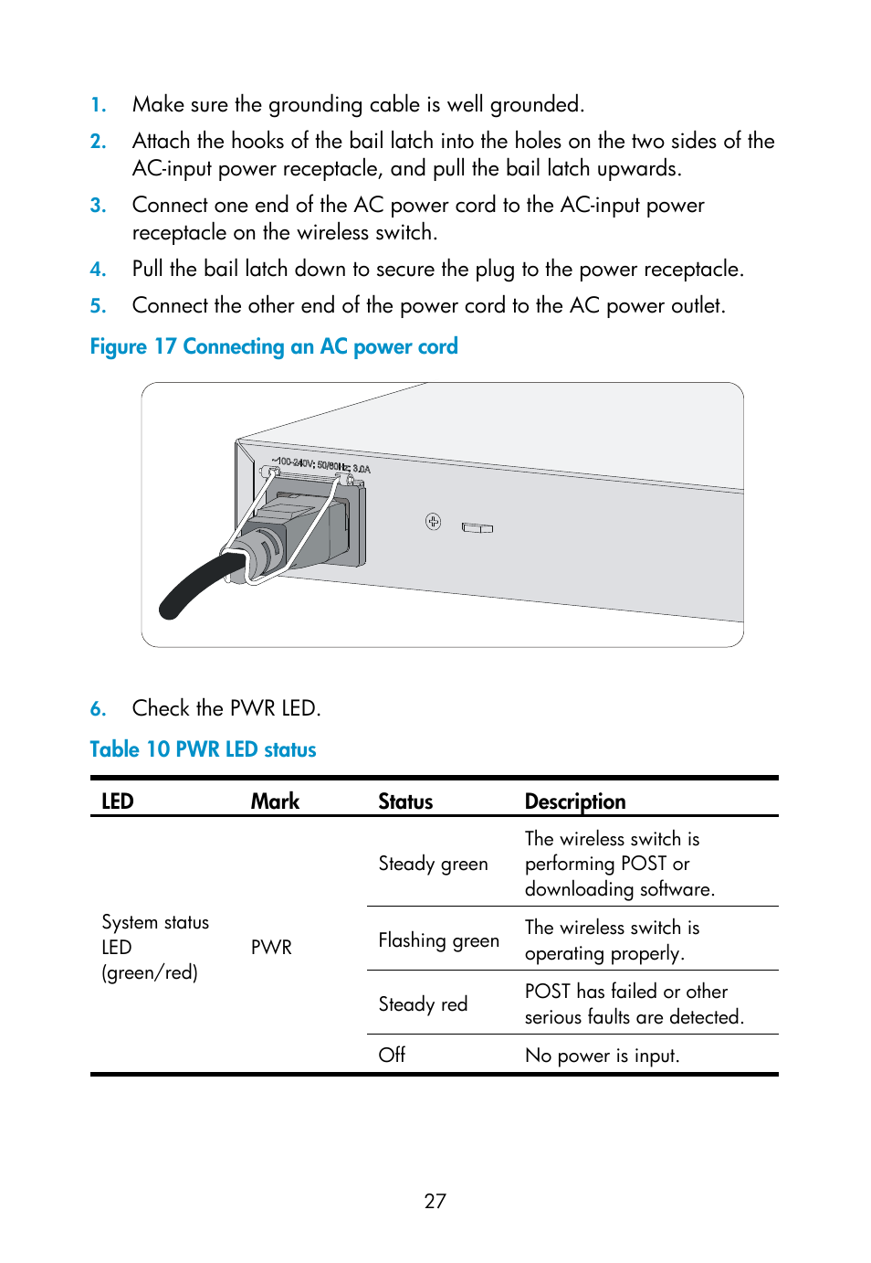 H3C Technologies H3C WX3000E Series Wireless Switches User Manual | Page 36 / 73